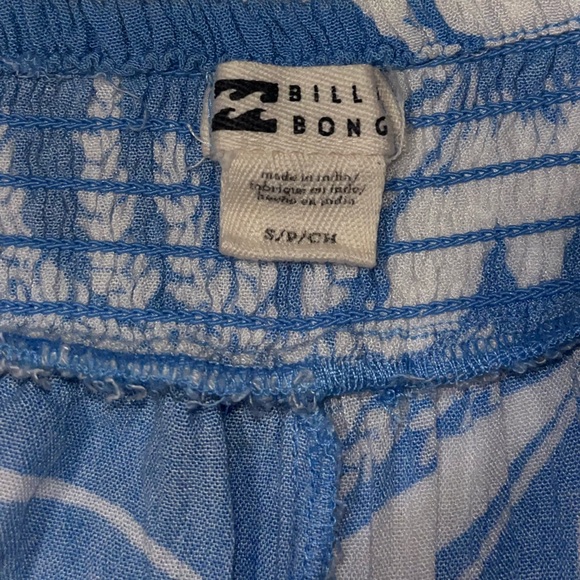 Hawaiian print Billabong Dress, blue and White, Size Small - Picture 6 of 7